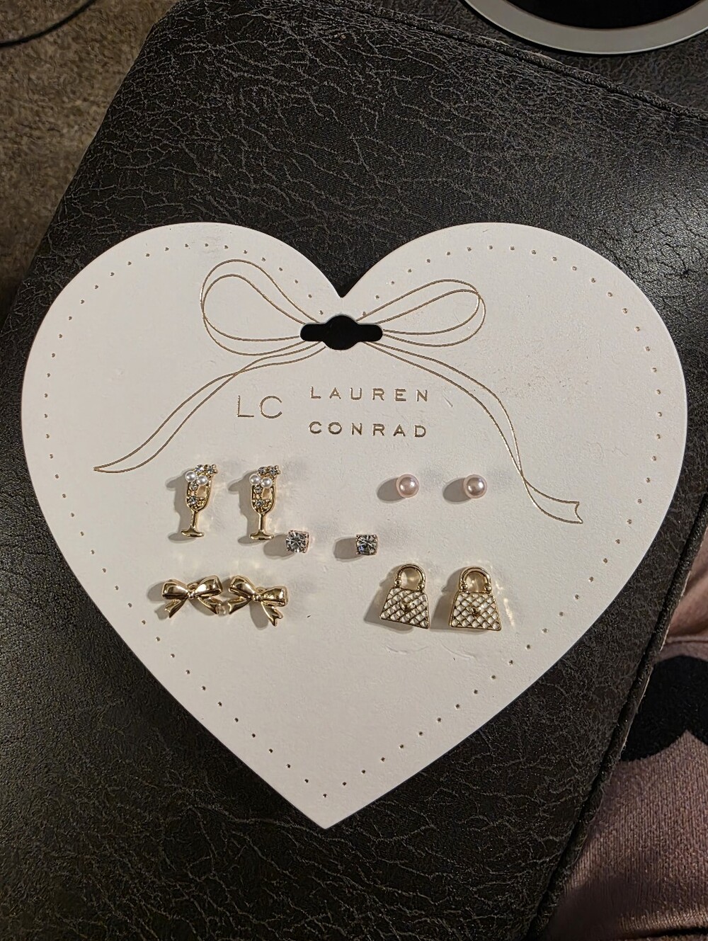 LC Lauren Conrad 5 Pairs Of Cute Earrings